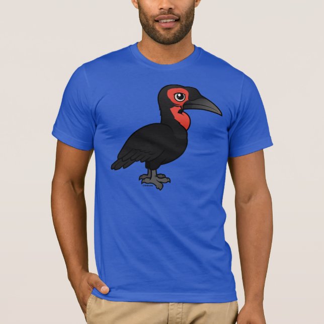 Camiseta Hornbill de tierra meridional de Birdorable (Anverso)