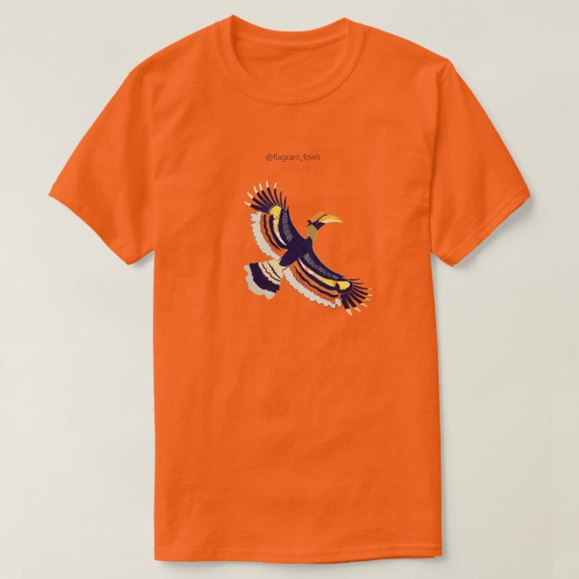 Camiseta Hornbill en aumento (Diseño del anverso)