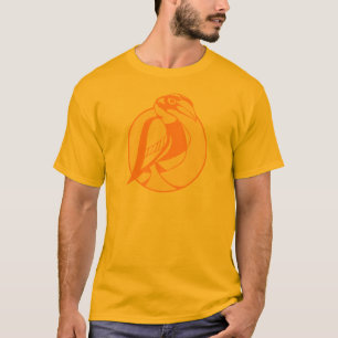 Camiseta Hornbill estilizado