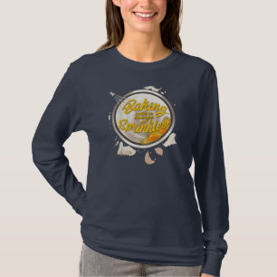 Camiseta Horneando Con Posibilidad De Lluvia De Purpurina N