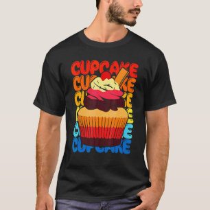 Camiseta Horneando Cupcake Dulce Colorido