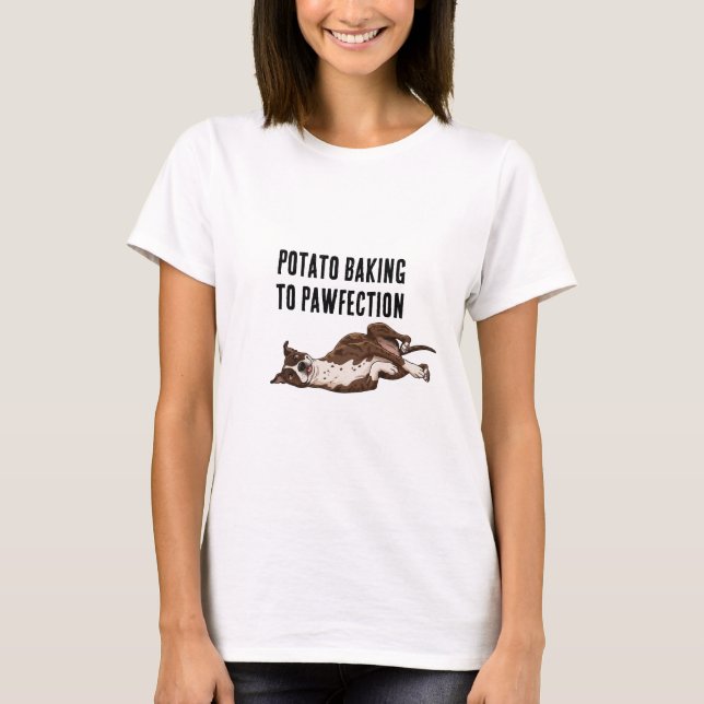 Camiseta Horneando Papas a la Pawfección (Anverso)