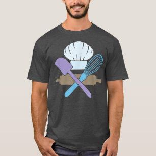 Camiseta Hornear, cocinar, comer Lover Baker Chef, Hombres 