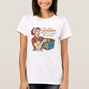 Camiseta Hornear es mi terapia – Ama de casa sarcástica muj