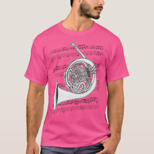 Camiseta Hornista de música de latón de jugador francés