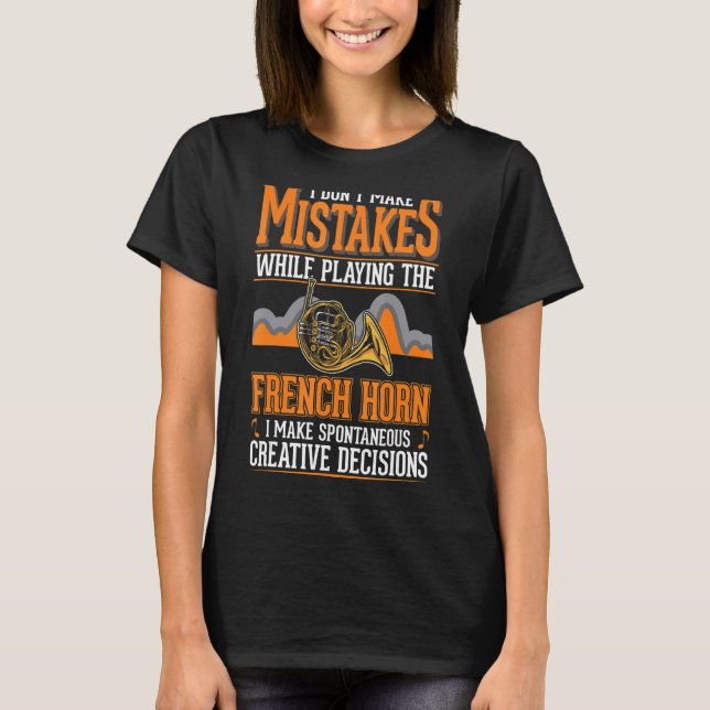 Camiseta Horno francés Decisión creativa Cuerno francés (Anverso)
