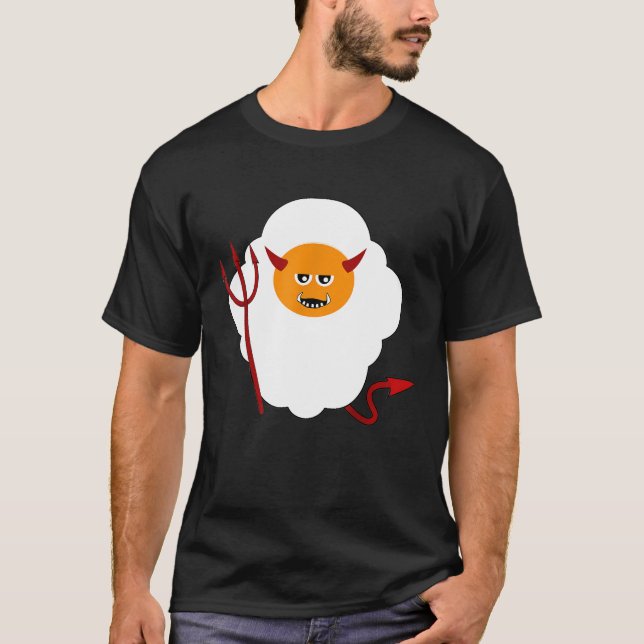 Camiseta Hornos Rojos Devil Tail Pitchfork Huevo frito H (Anverso)