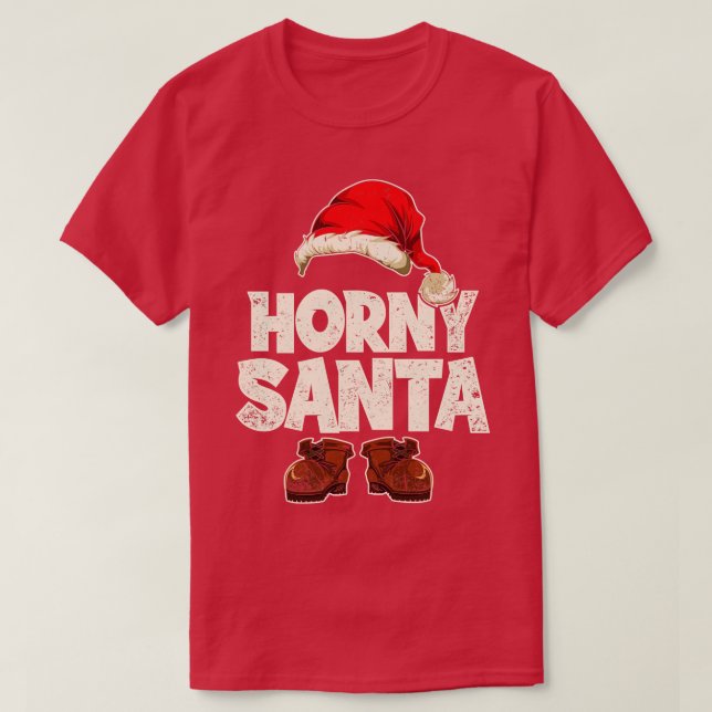 Camiseta Horny Santa Funny Navidades Santa Claus (Diseño del anverso)