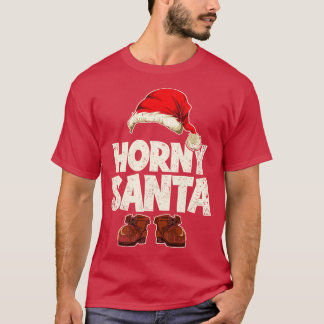 Camiseta Horny Santa Funny Navidades Santa Claus