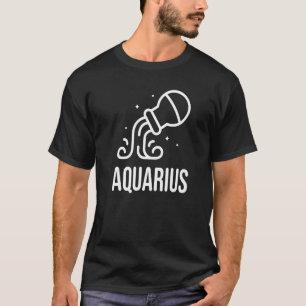 Camiseta Horoscope Aquarius Zodiac Astrología Rótulo 10