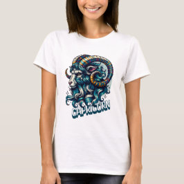 Camiseta Horoscope Rótulo Astrológico Capricornio