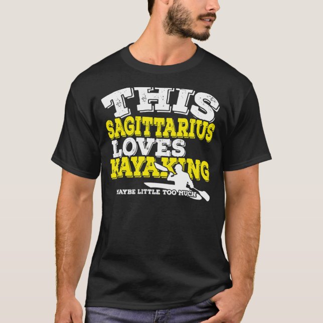 Camiseta Horoscope Zodiac Rótulo Sagittarius Ama Kayak (Anverso)