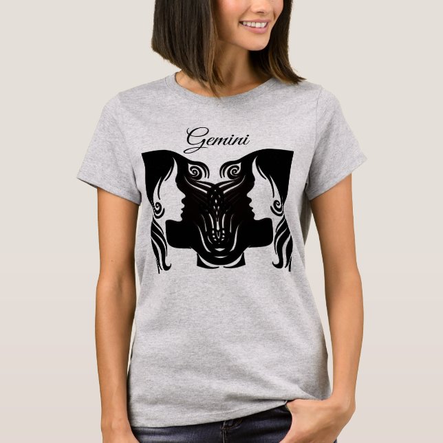 Camiseta Horoscopio Rótulo Gemini Zodiac Twins Shirt (Anverso)