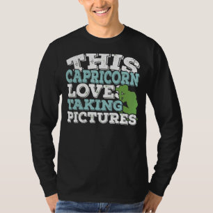 Camiseta Horoscopio Rótulo Zodiaco Capricornio Ama Tomar Pi