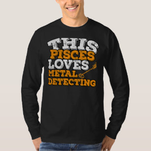 Camiseta Horoscopio Rótulo Zodiaco Pisces Ama La Detección 