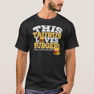Camiseta Horoscopio Rótulo Zodiaco Taurus ama a las hamburg