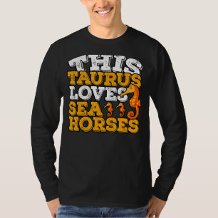 Camiseta Horoscopio Rótulo Zodiaco Taurus Ama Caballos de M