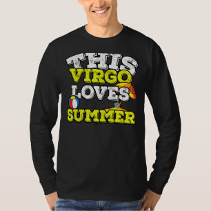 Camiseta Horoscopio Rótulo Zodiaco Virgo Ama el Verano