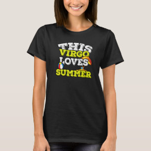 Camiseta Horoscopio Rótulo Zodiaco Virgo Ama el Verano