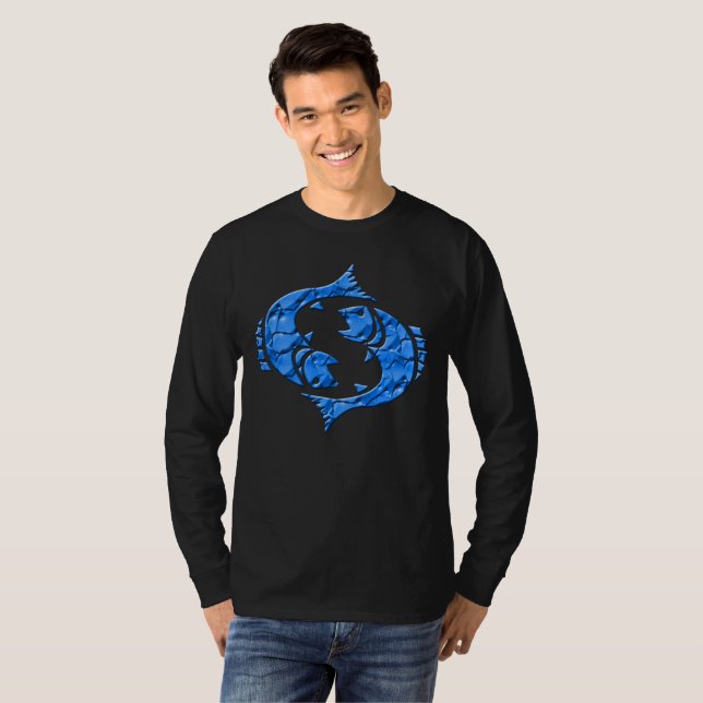 Camiseta Horoscopio Zodiac Rótulo Pisos (Anverso completo)