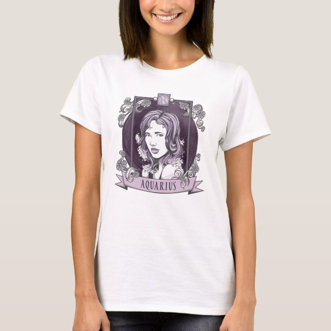 Camiseta Horóscopo - AQUARIUS (Anverso)