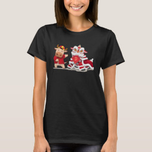 Camiseta Horóscopo de Cabeza de Baile León de Año Nuevo Chi