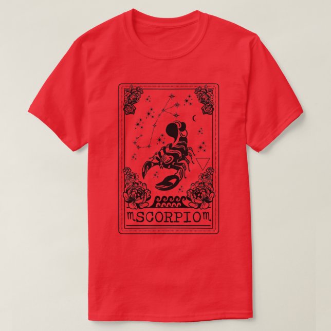 Camiseta Horóscopo de escorpión (Diseño del anverso)