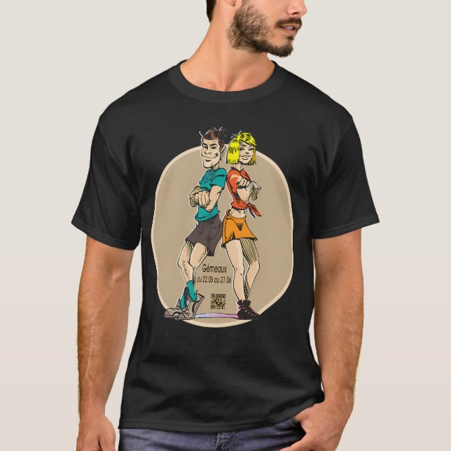 Camiseta horóscopo de hombre Géminis (Anverso)
