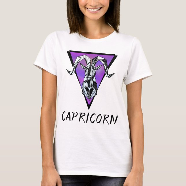Camiseta Horóscopo de signos de zodiaco de Capricornio (Anverso)