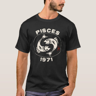 Camiseta Horóscopo Signo Zodíaco Pez Piscis 1971