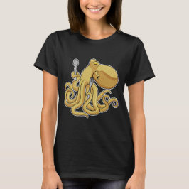 Camiseta Horquilla De Cuchara De Comer Octopus