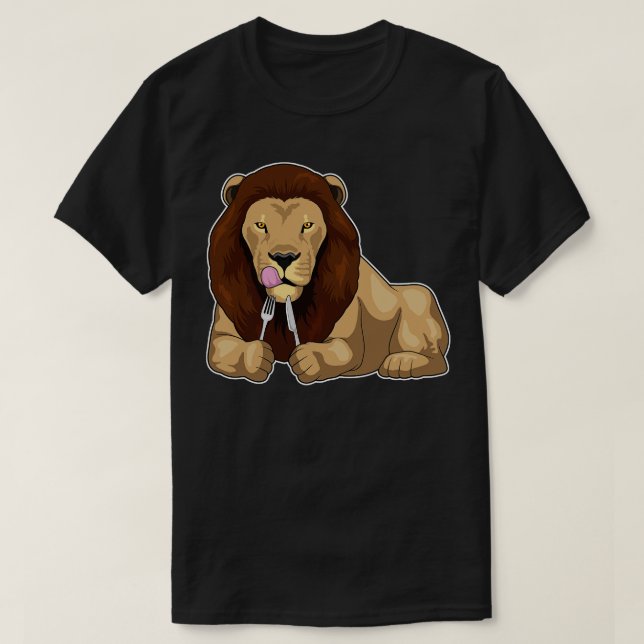 Camiseta Horquilla de Cuchillo de Comer León (Diseño del anverso)
