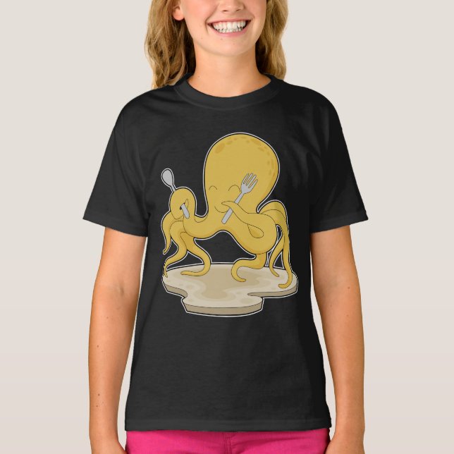 Camiseta Horquilla Octopus Spoon (Anverso)