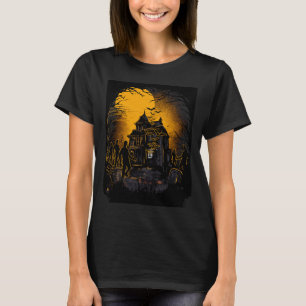 Camiseta Horrible escena nocturna de Halloween