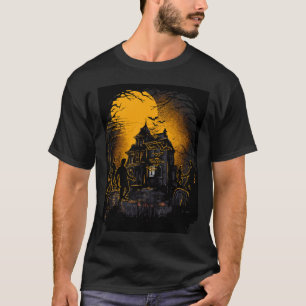 Camiseta Horrible escena nocturna de Halloween