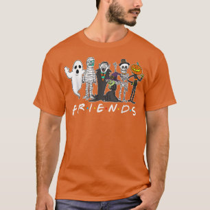 Camiseta Horror amigos Skeleton Zombie Calabaza Mummy Hallo