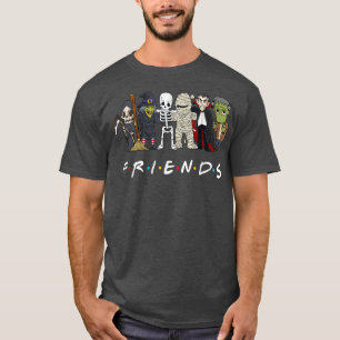 Camiseta Horror amigos Skeleton Zombie Calabaza Mummy Hallo