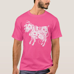 Camiseta Horror Arte - Hardcore Heifer Cow - Psychobilly Pu