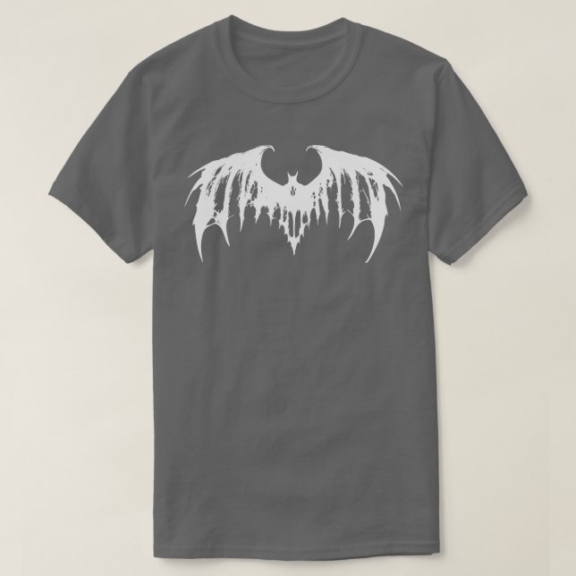 Camiseta Horror Bat White (Diseño del anverso)