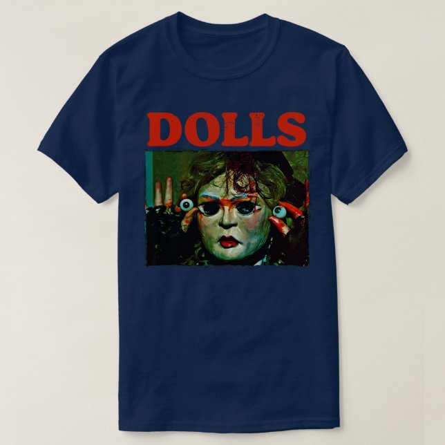 Camiseta Horror clásico del culto DOLLS Retro 80 (Diseño del anverso)