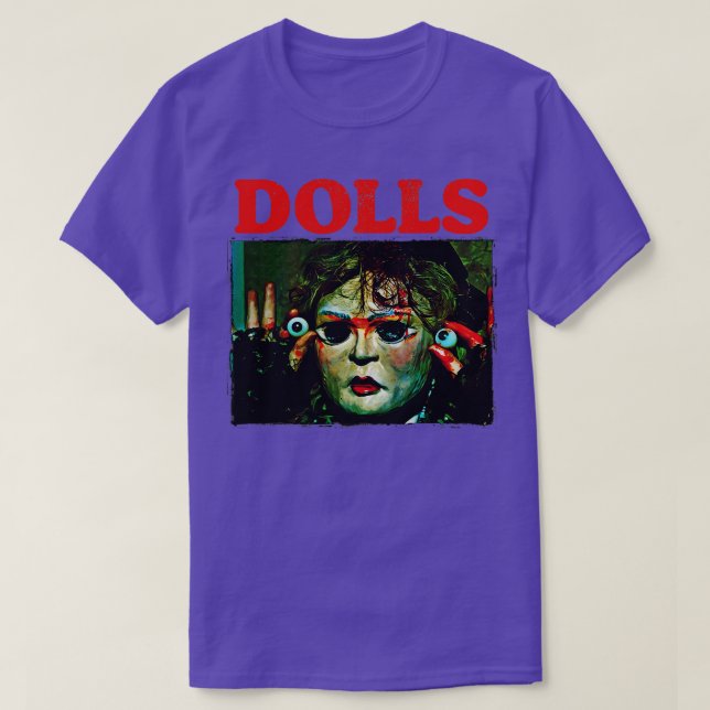 Camiseta Horror clásico del culto DOLLS Retro 80 (Diseño del anverso)