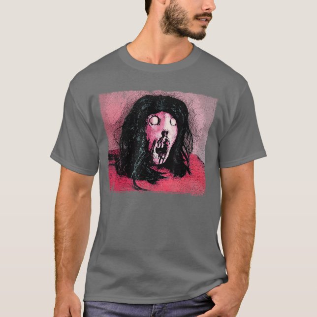 Camiseta Horror Comic Art Severed Head Gore Retro Movie Mac (Anverso)