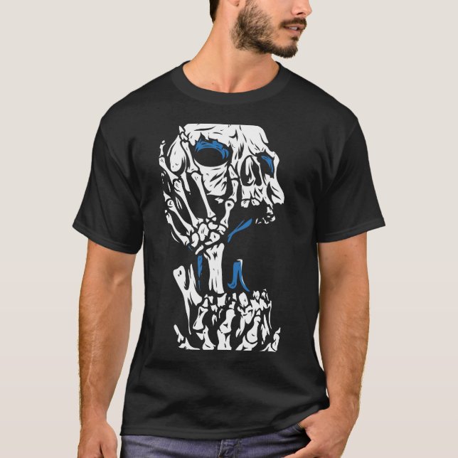 Camiseta Horror creepy skull (Anverso)