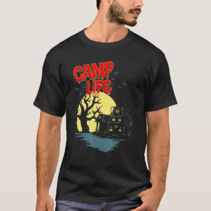 Camiseta Horror De Campamento En La Noche De Halloween
