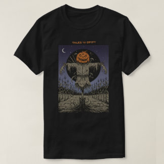 Camiseta Horror de Halloween, espantapájaros de calabaza