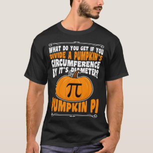 Camiseta Horror de la calabaza Pi Halloween matemática Humo