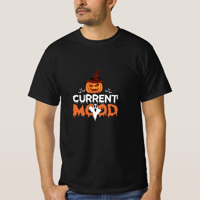 Camiseta Horror de la piel de calabaza de Halloween (Anverso)