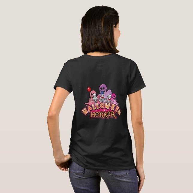 Camiseta Horror de los payasos aterradores de Halloween (Reverso completo)