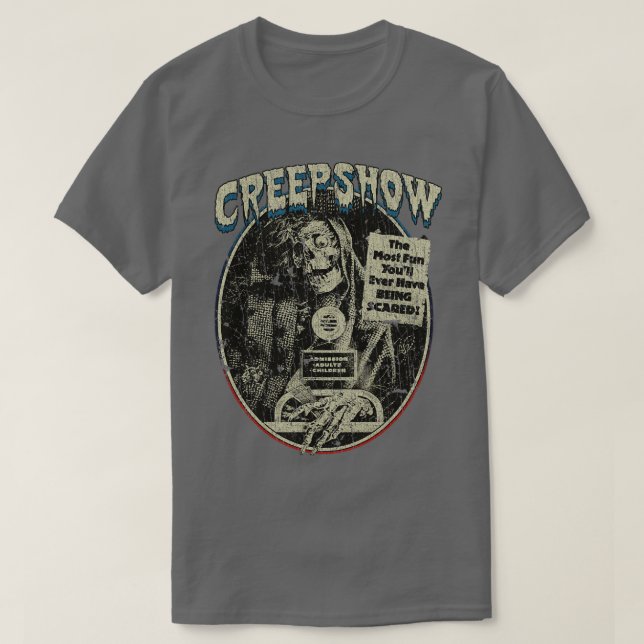 CAMISETA HORROR DE MOSTRADOR DE CREEPSHOW ESTILO RETRO DE V (Diseño del anverso)