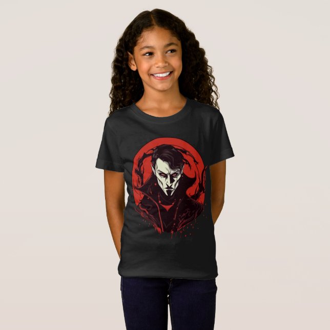 Camiseta Horror de ojos rojos (Anverso completo)